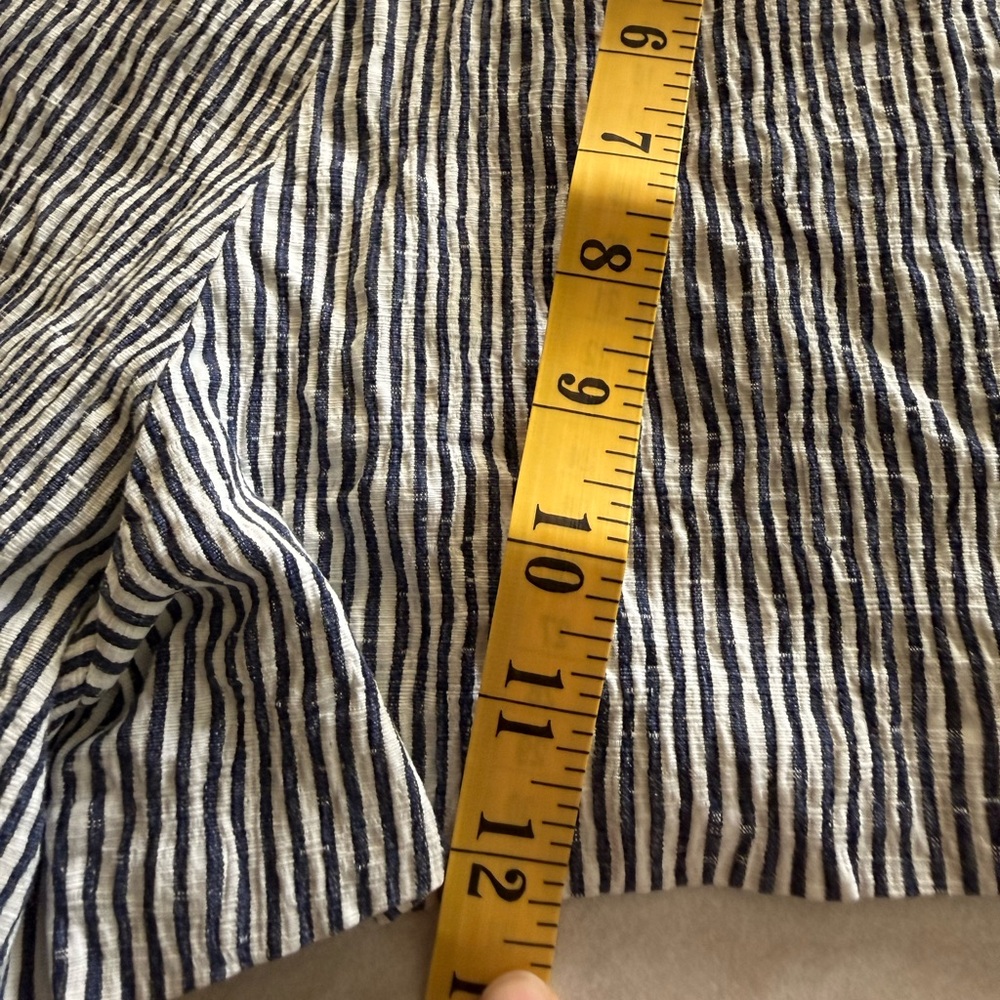 10 Crosby Derek Lam Blue and White Striped Robertson High Waist Sailor Shorts - Picture 8 of 9